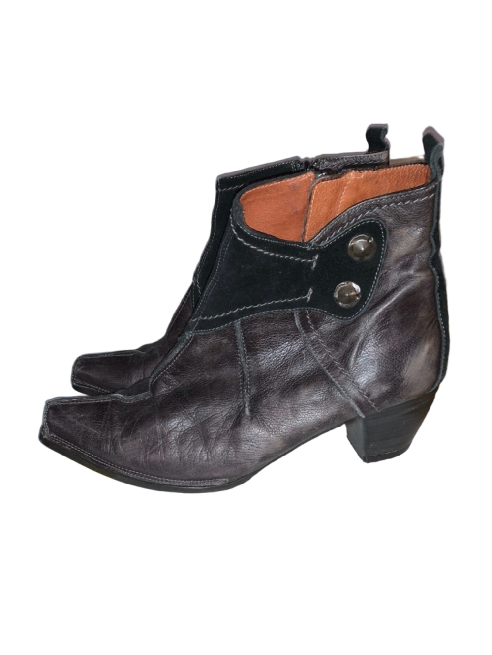 Women's Hispanitas Ankle Boots Black/Gray Size 39
